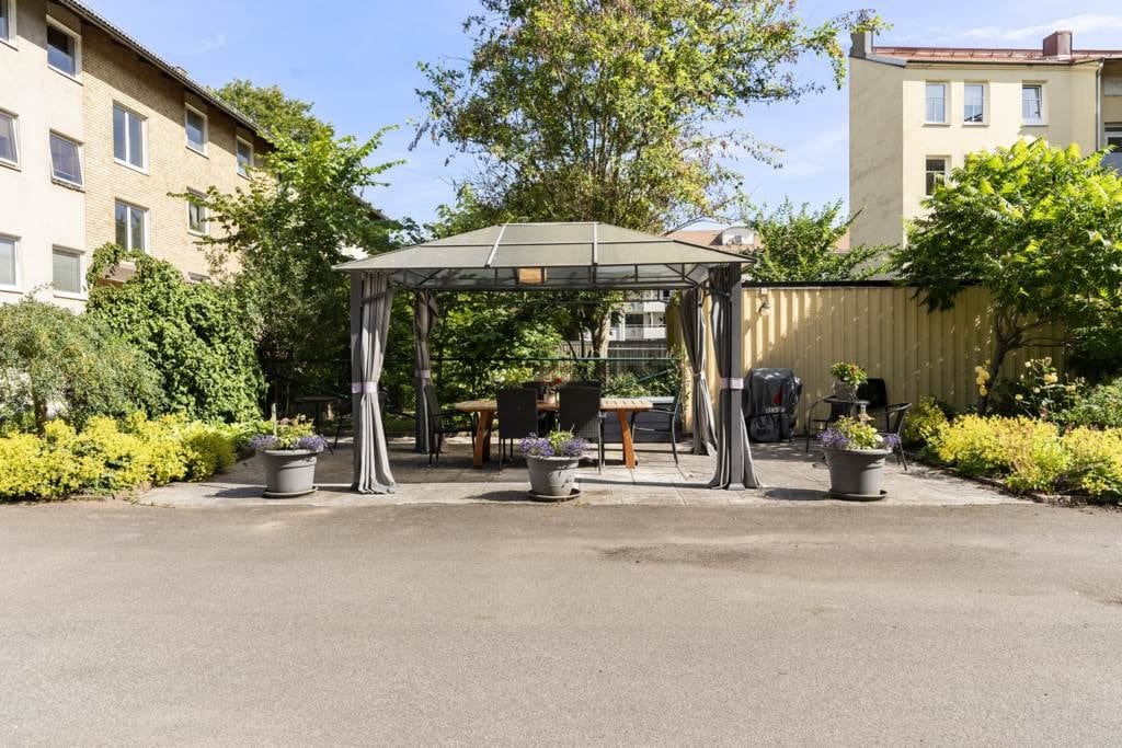 Innergård med gemensam uteplats