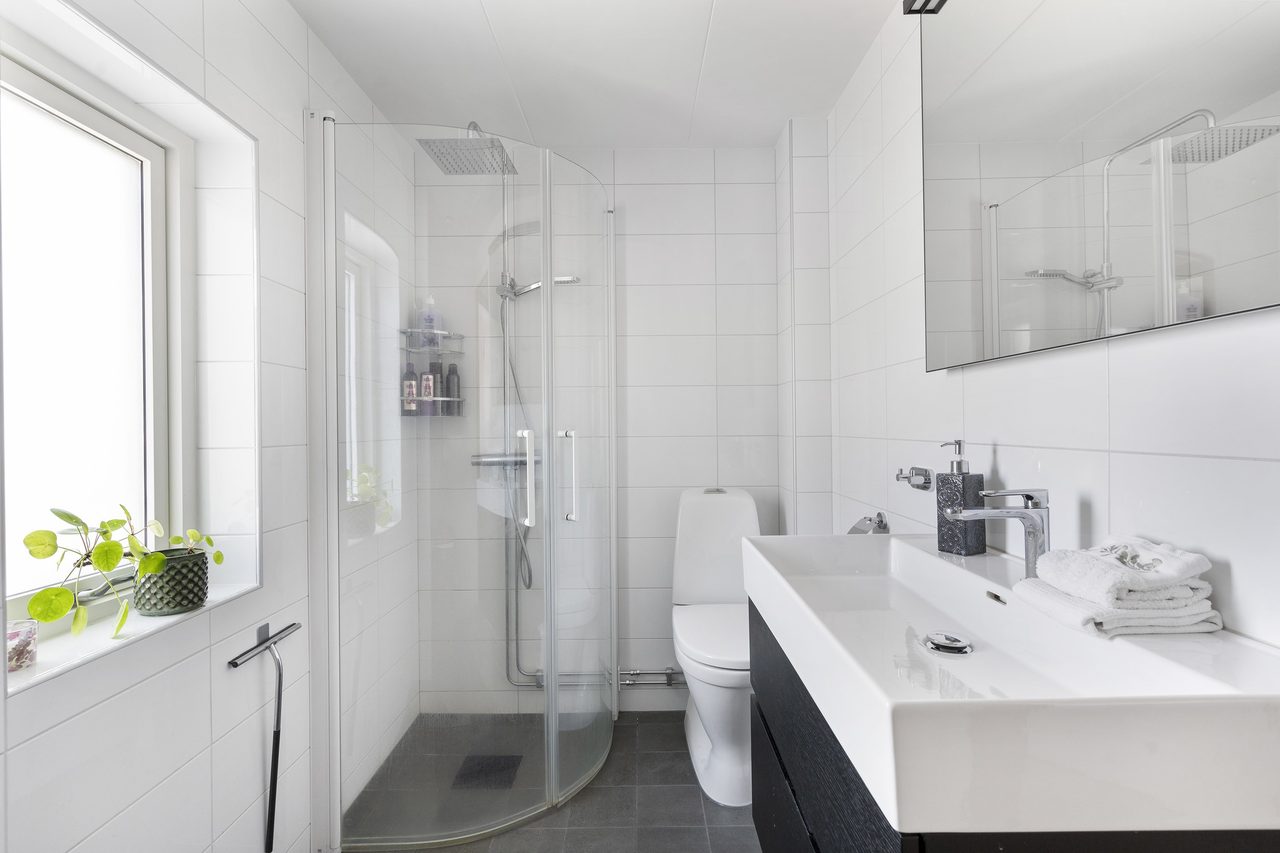 Badrum på andra våning