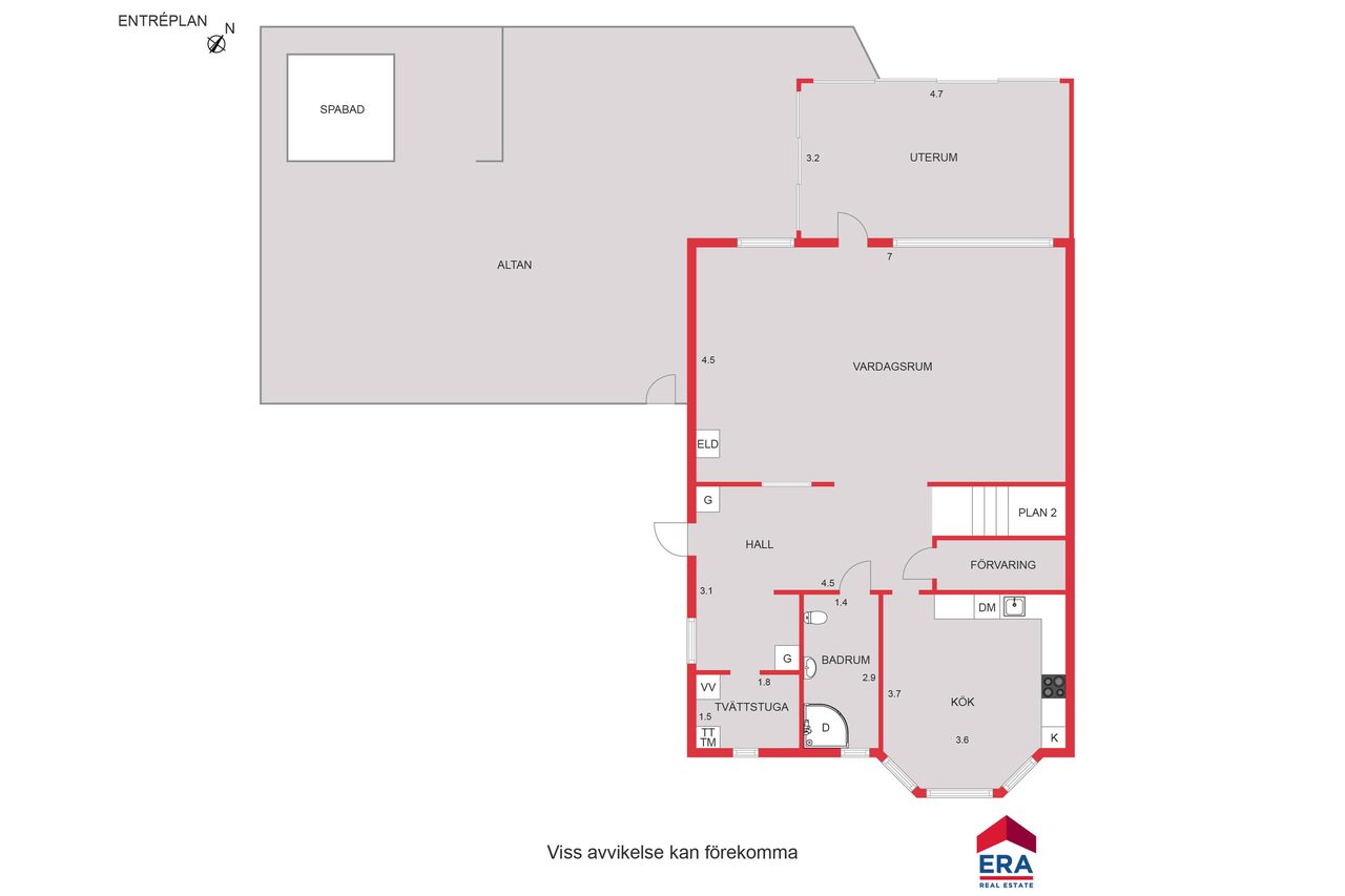 Planritning - Ej exakt