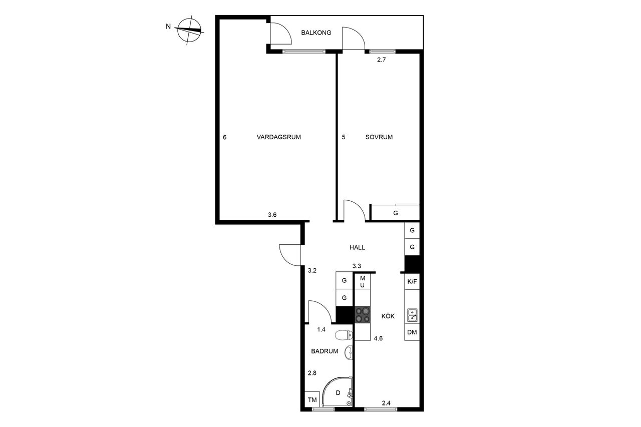 Planritning Kyrkogatan 31, Vänersborg