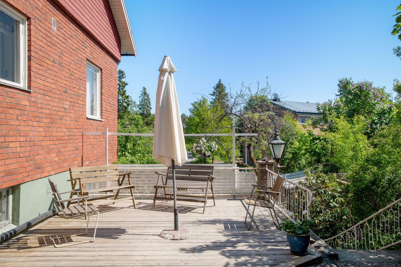 Uteplats i söderläge