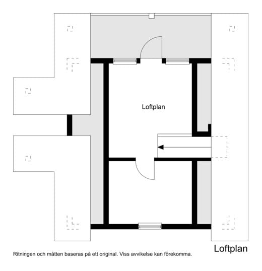 Obs! Balkongdörren öppnas inåt.