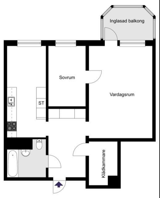 Larsbergstorget 5, 1tr