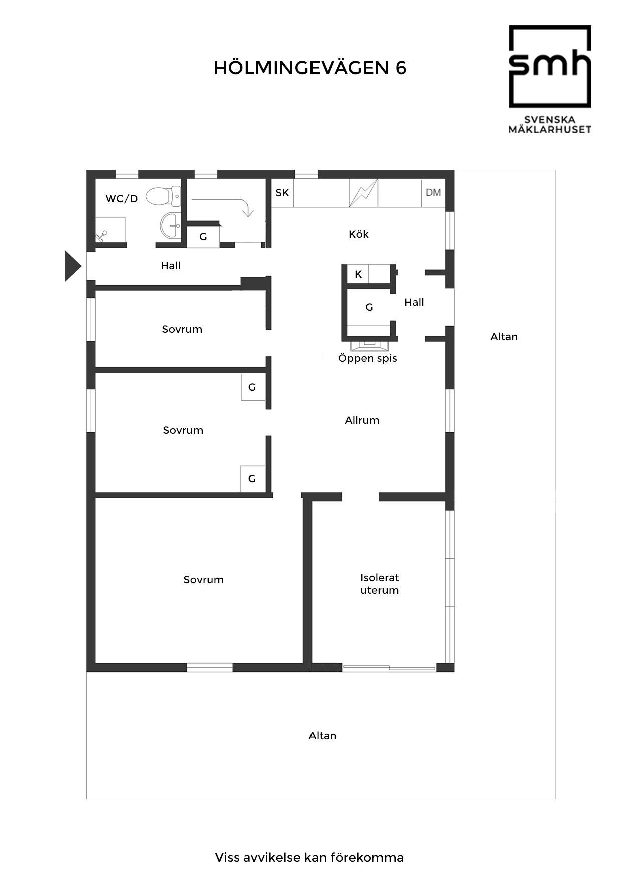 Planlösning Hölmingevägen 6