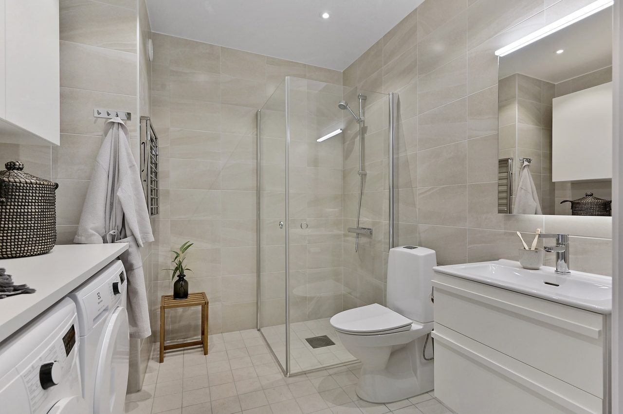 Badrum med alla bekvämligheter