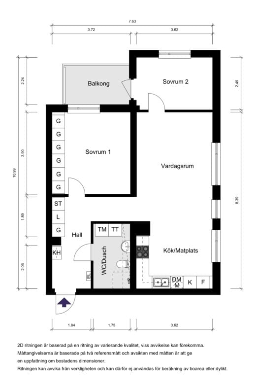 Hovslagarevägen 19, 1tr