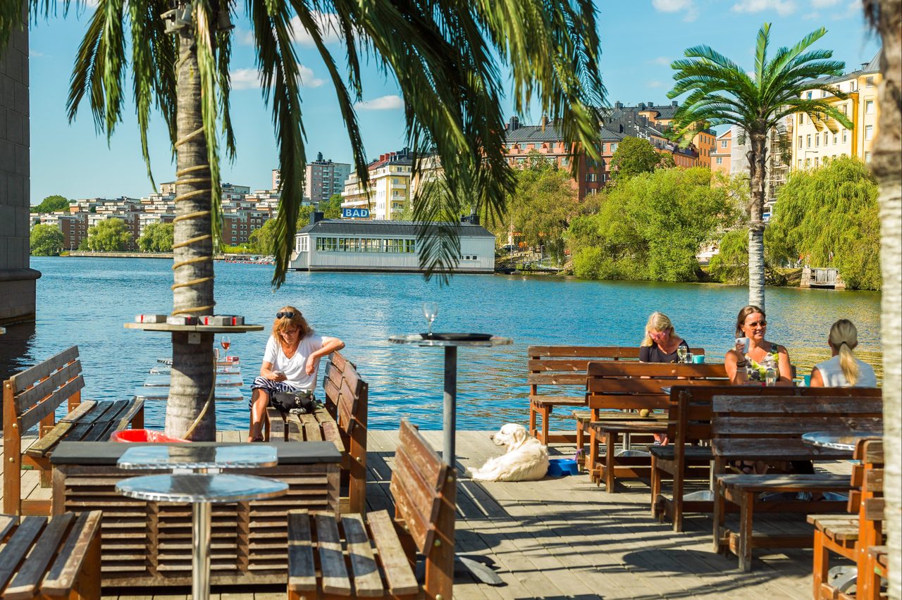 Loopen Marina där man kan njuta av sköna sommardagar