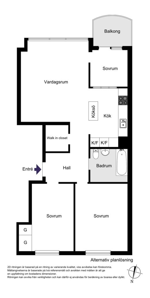 Alternativ planlösning