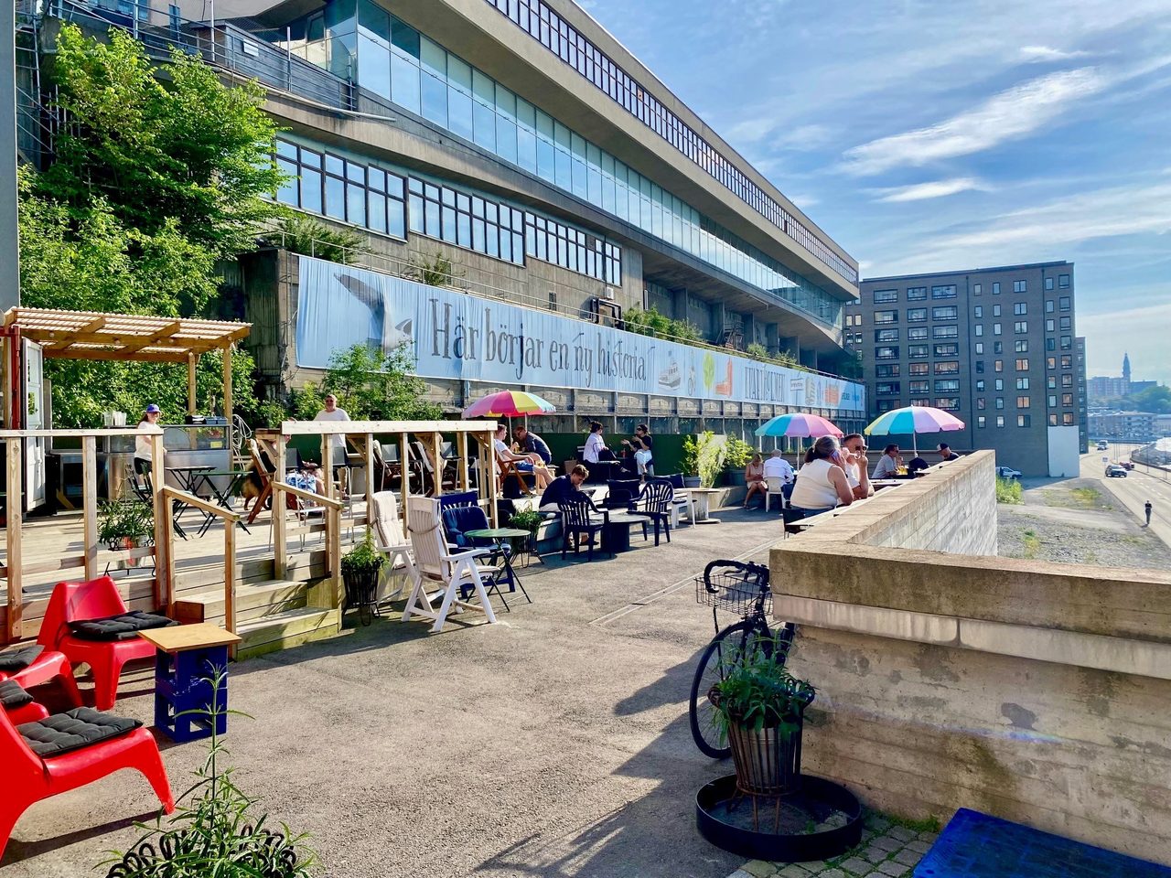 Sköna sommarhäng på kvarnholmen