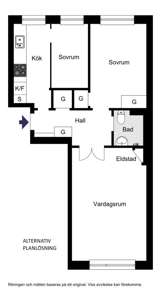 Alternativ planlösning