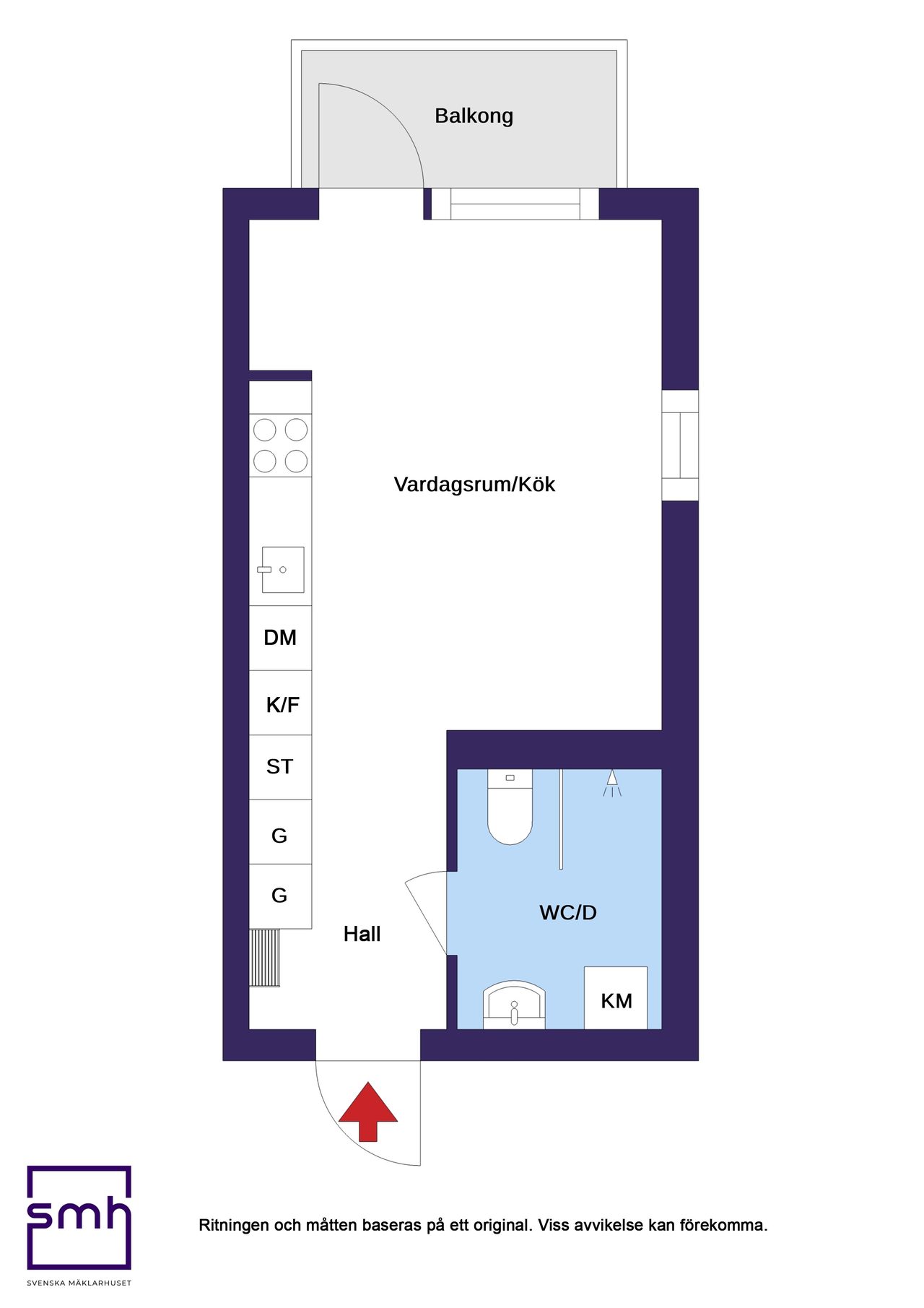 Gaffelseglet 35, 4 tr