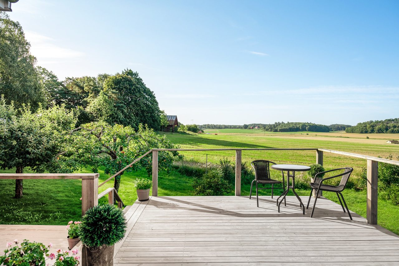 Magiska och rofulla vyer över åkermark