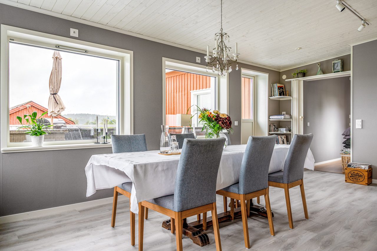 Underbart matrum med access ut till altan