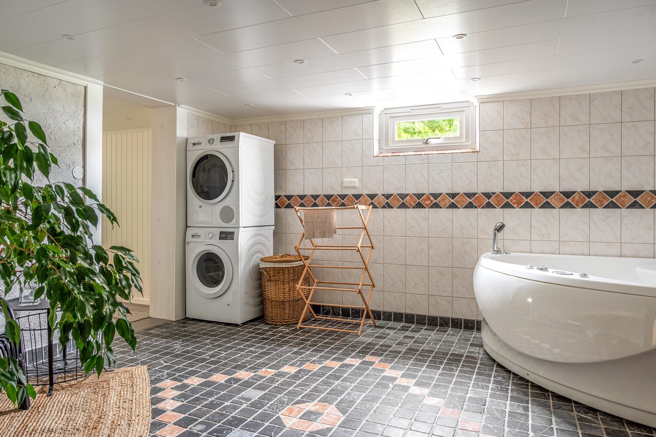 Här finns även en tvättpelare