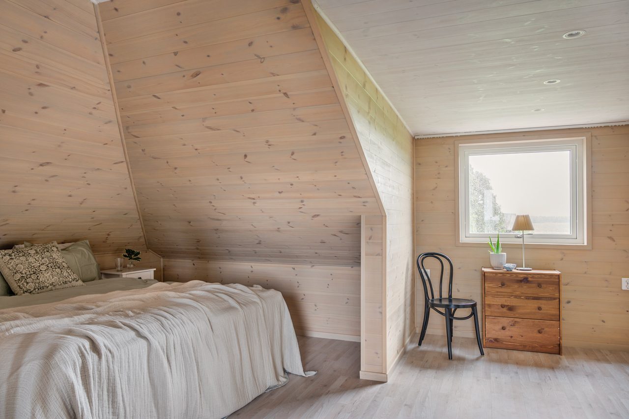 Sovrumsdel på övre plan