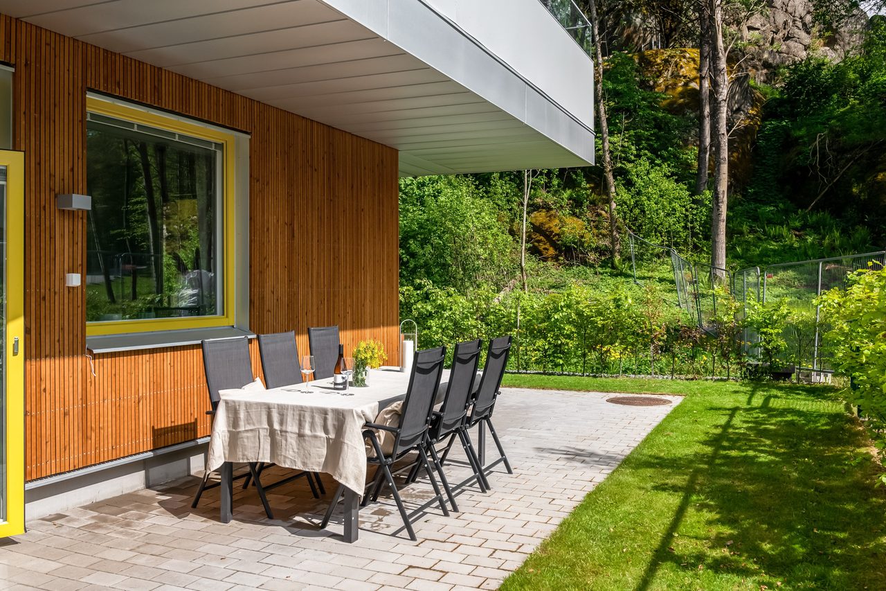 Unik uteplats om 100 kvm i söderläge