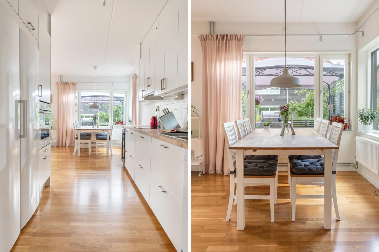 Härlig matplats i direkt anslutning till köket