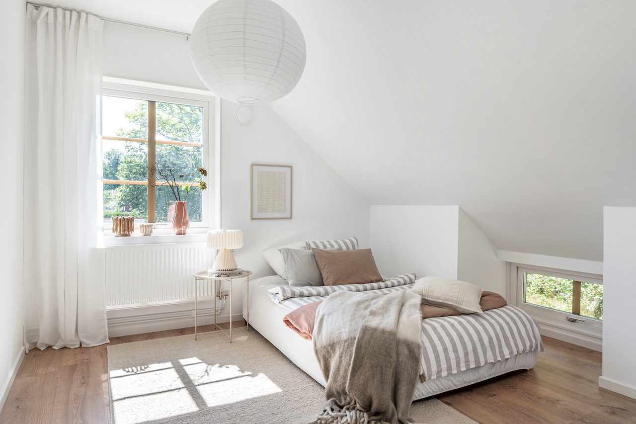 Sovrum på övre plan