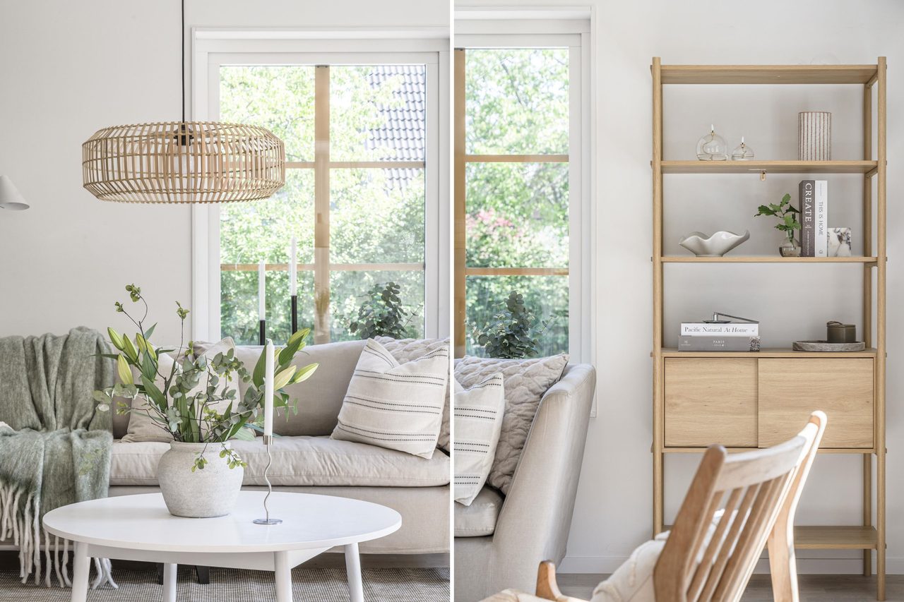 Ett hem att trivas i med genomgående smakfulla färgval