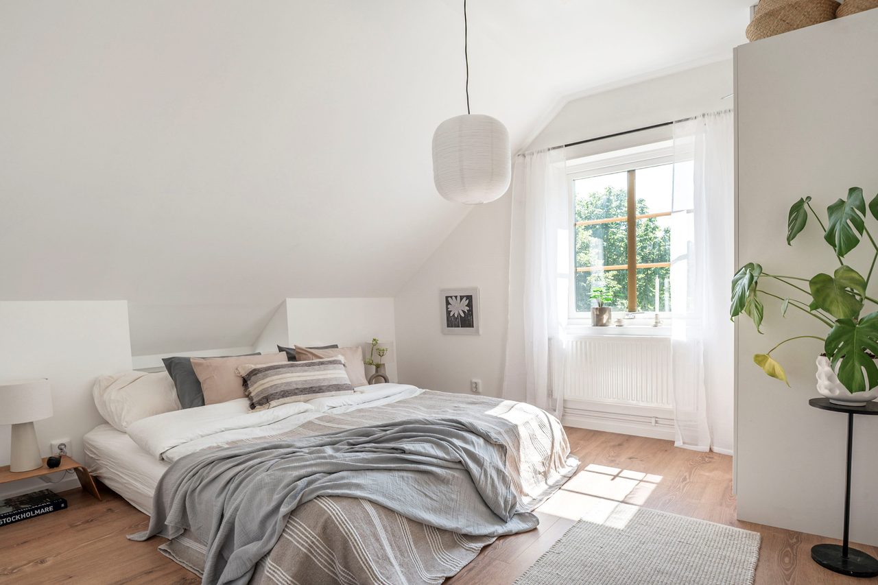 Sovrum på övre plan