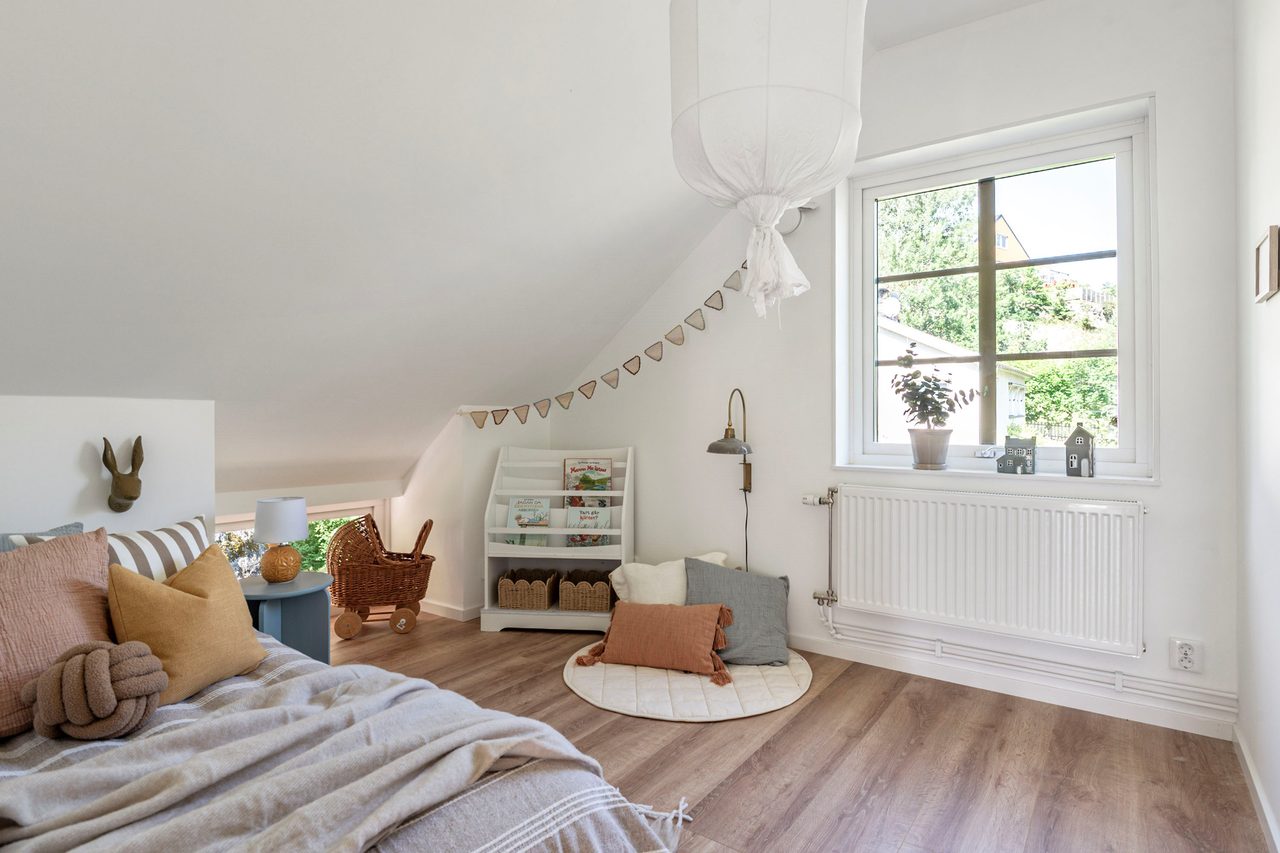 Sovrum på övre plan