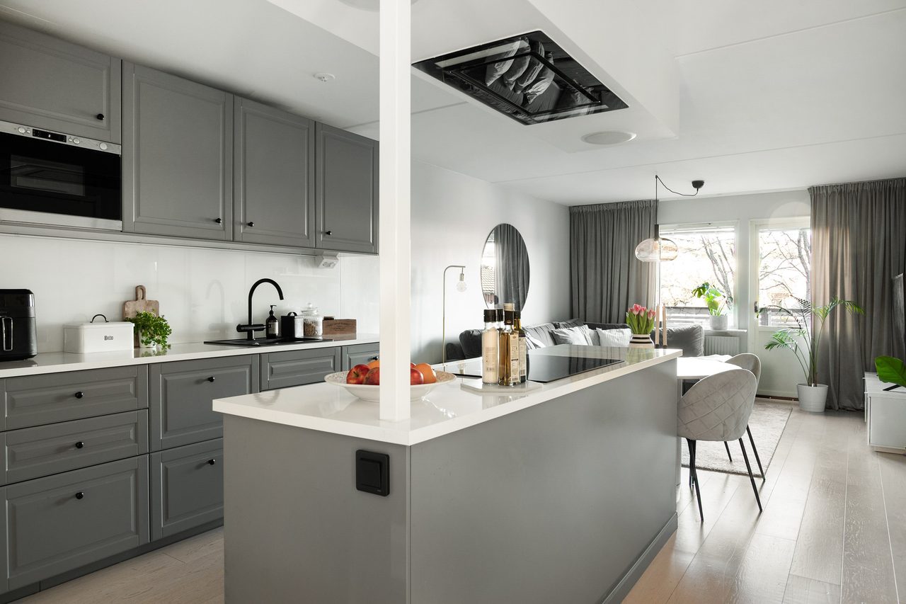 Öppen och luftig planlösning som ger fina social ytor