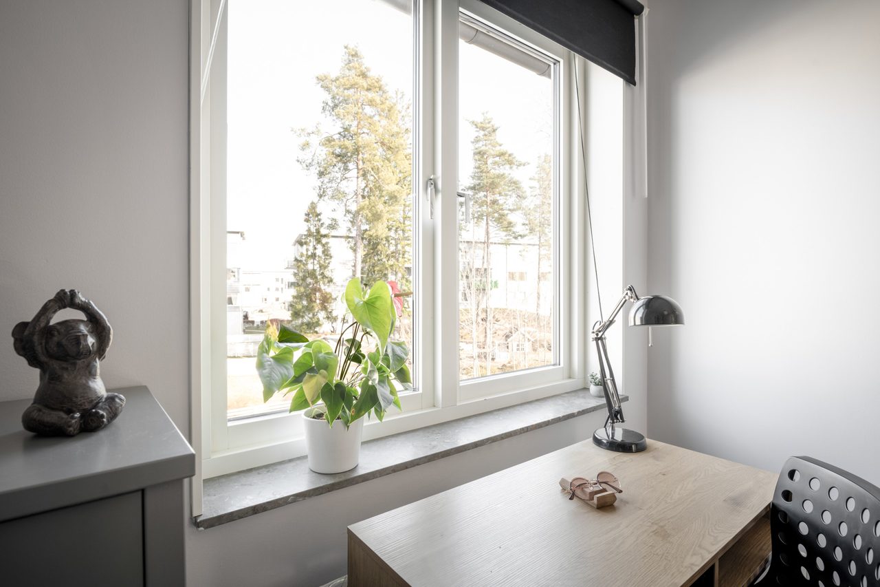 Utsikt mot föreningens skogsparti