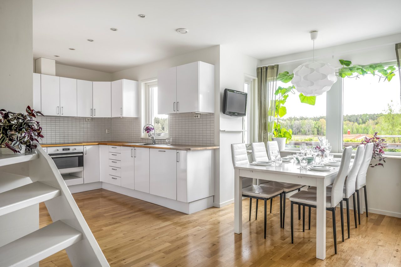 Kök med rymlig matplats