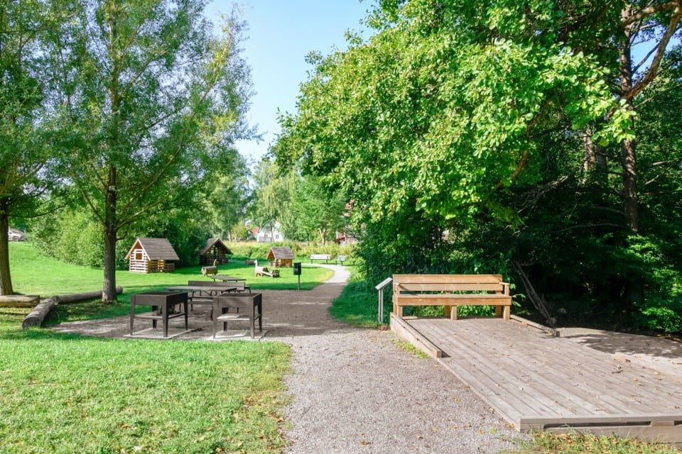 Lek-och rastplats vid Gudöån