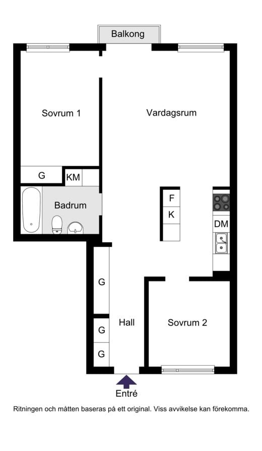 Greta Garbos väg 21B, 2tr