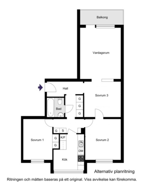 Alternativ planlösning