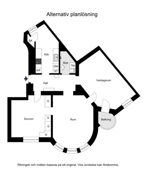 Alternativ planlösning