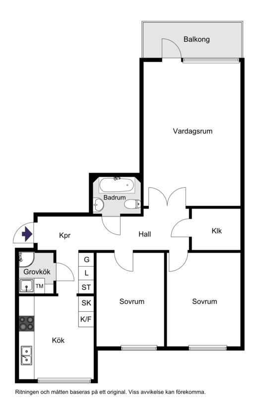 Krysshammarvägen 26, Vån 8/8