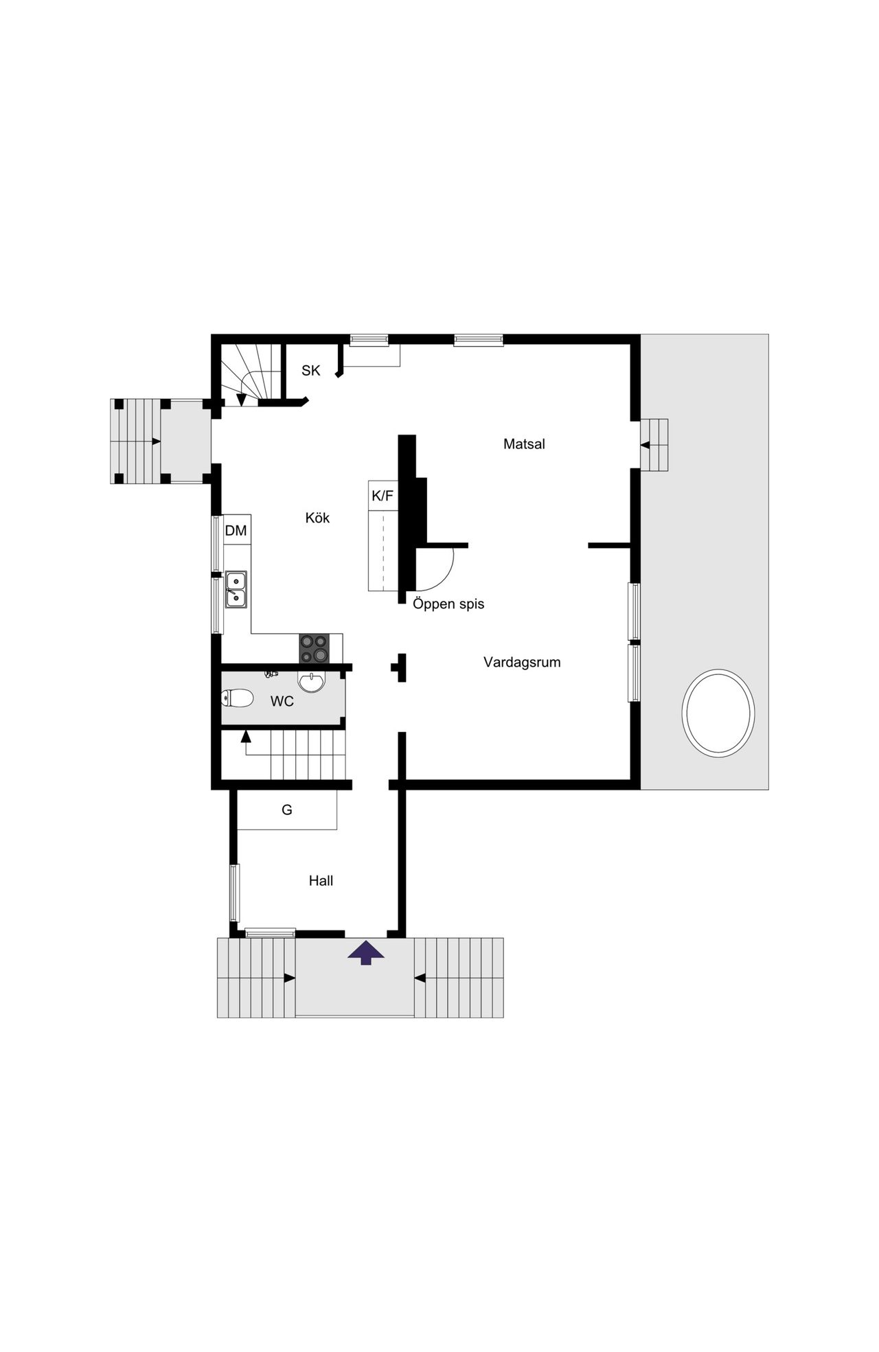 Planritning entréplan