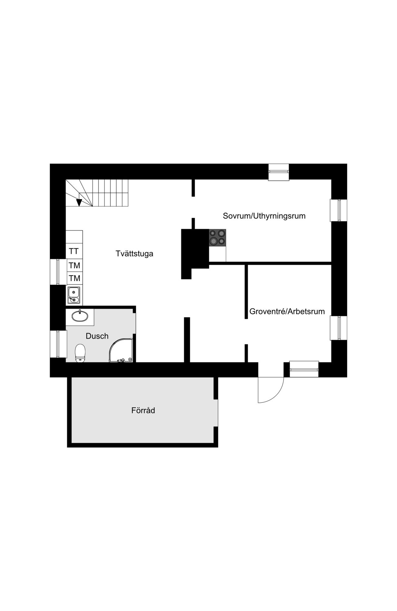 Planritning källare