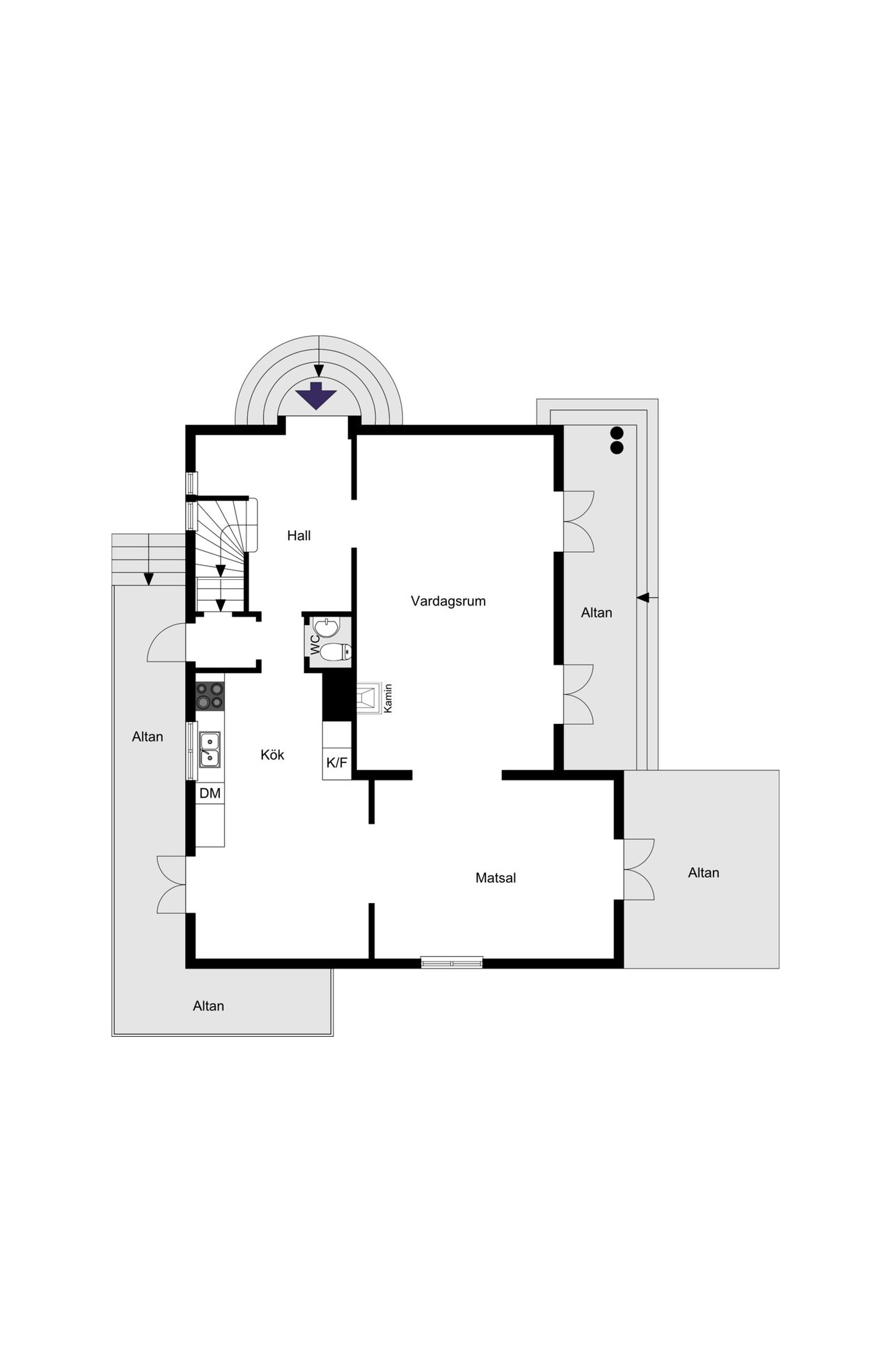 Planritning entréplan