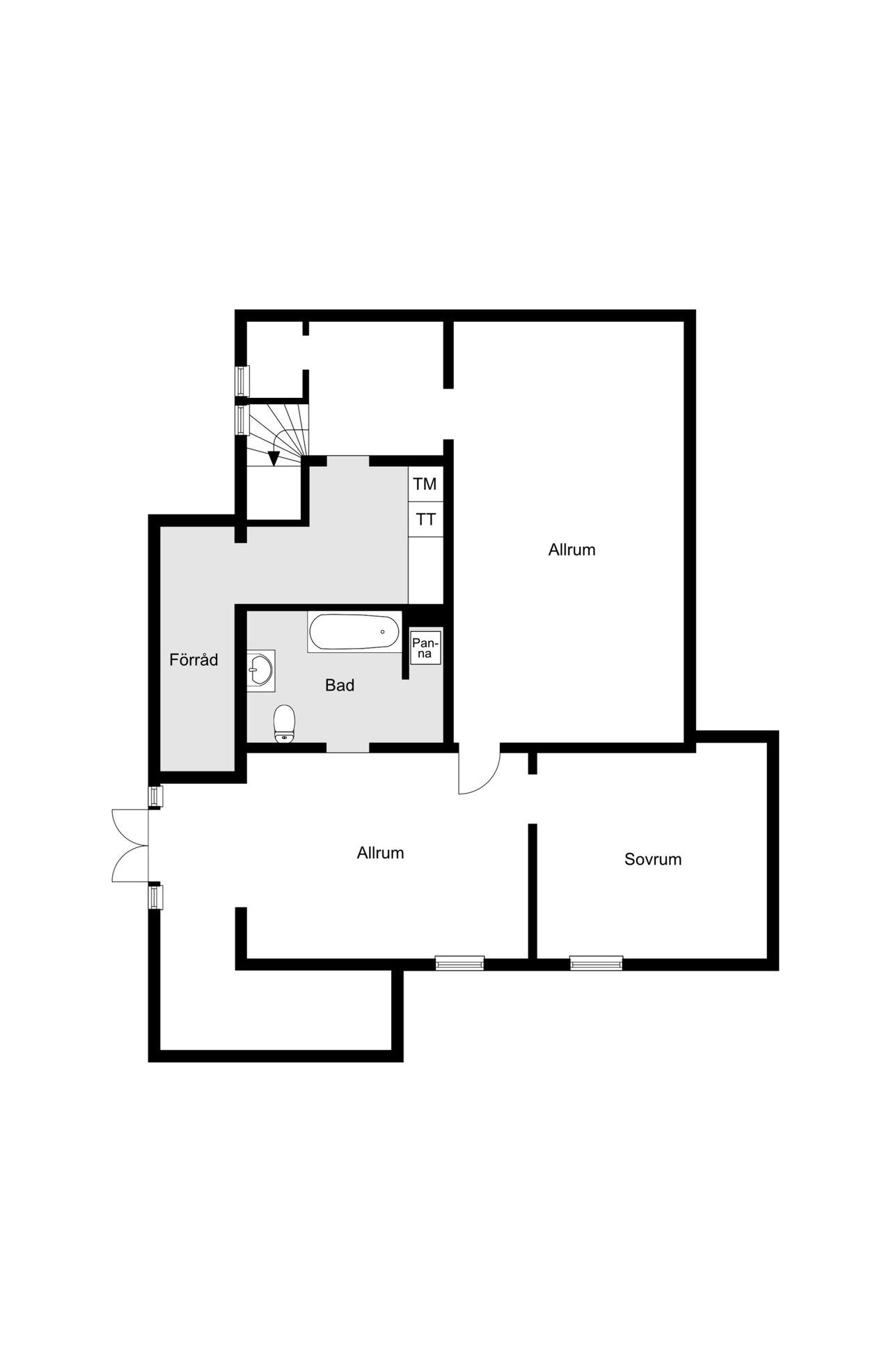 Planritning källare