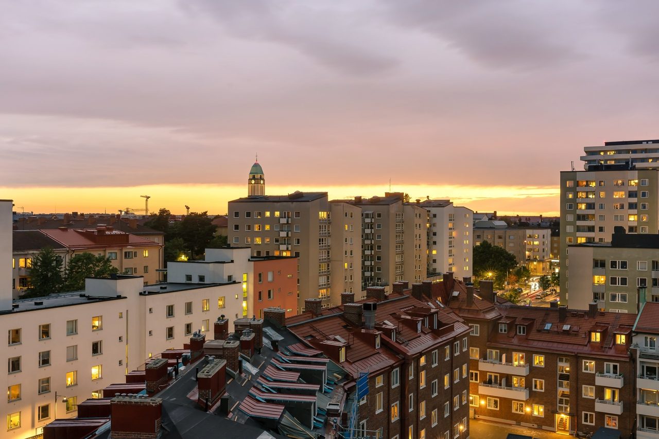 Utsik från föreningens takterass!