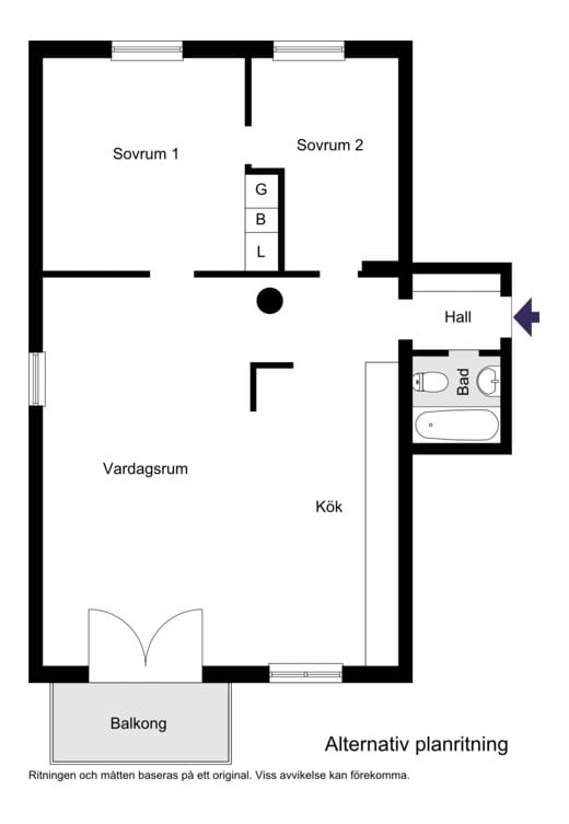 Alternativ planritning