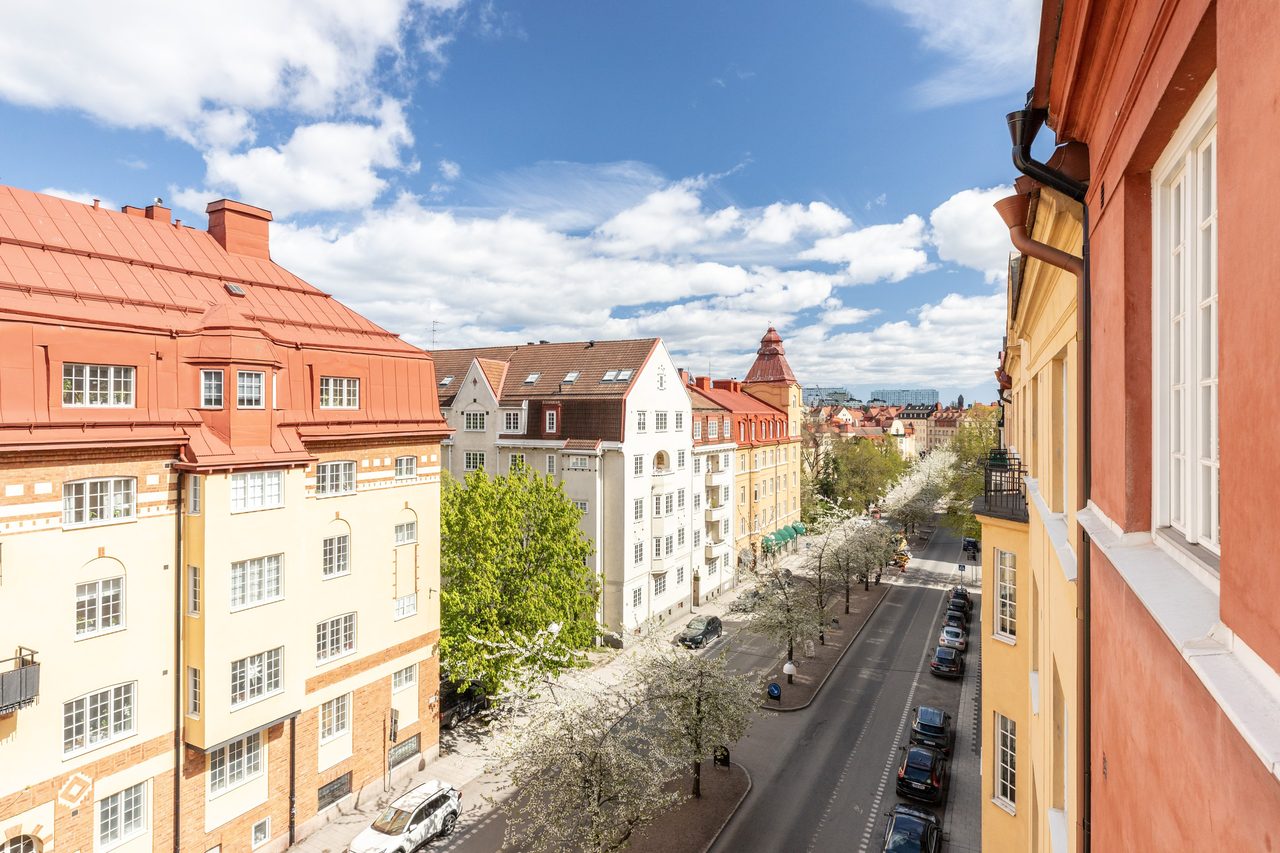 Utsikt från balkongen!