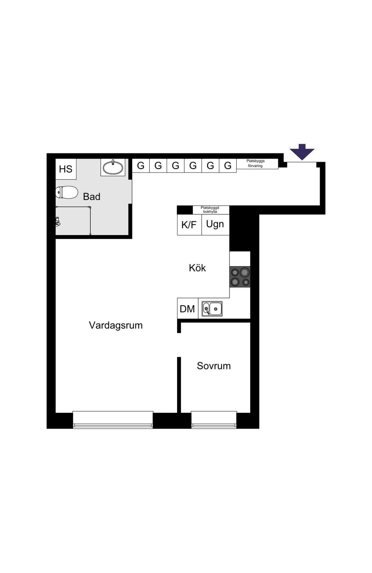 Nyckelvägen 4, vån 3