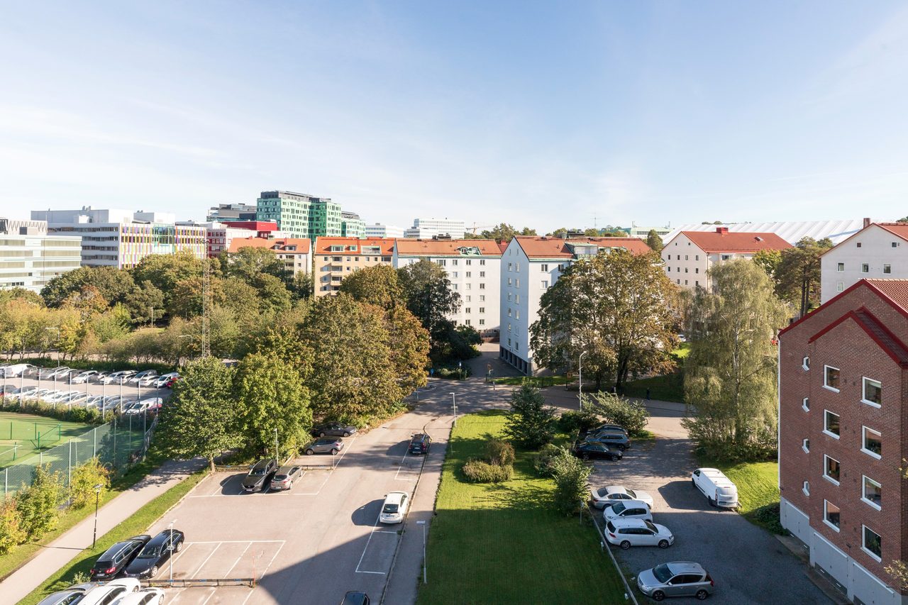 Utsikt från balkongen!