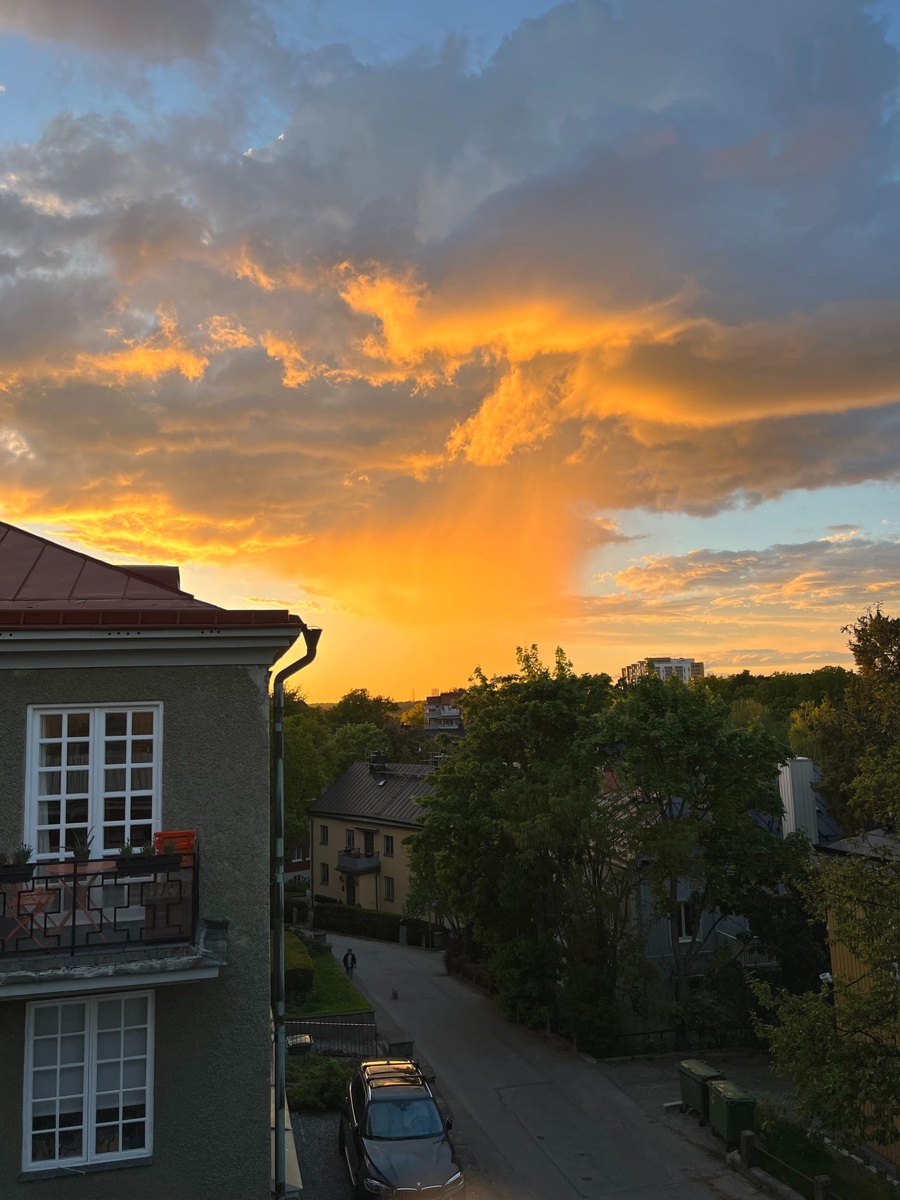 Utsikt från balkongen!