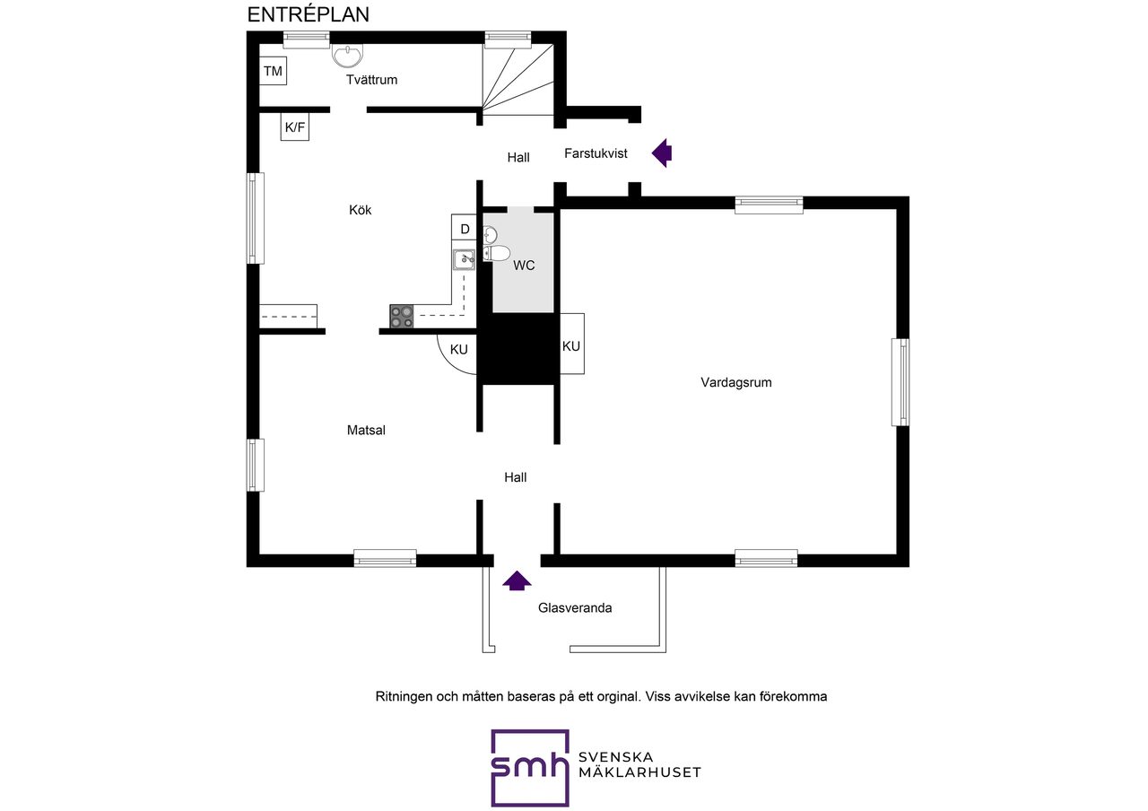 Planritning Entréplan