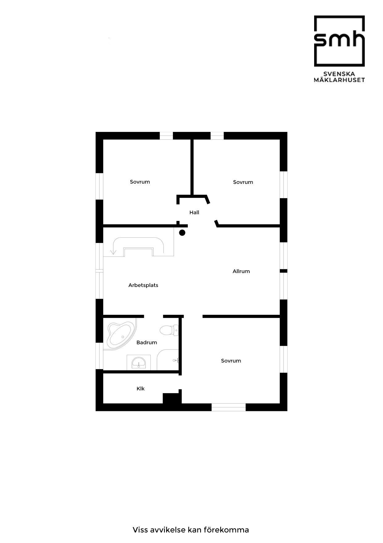 Planritning Övre plan