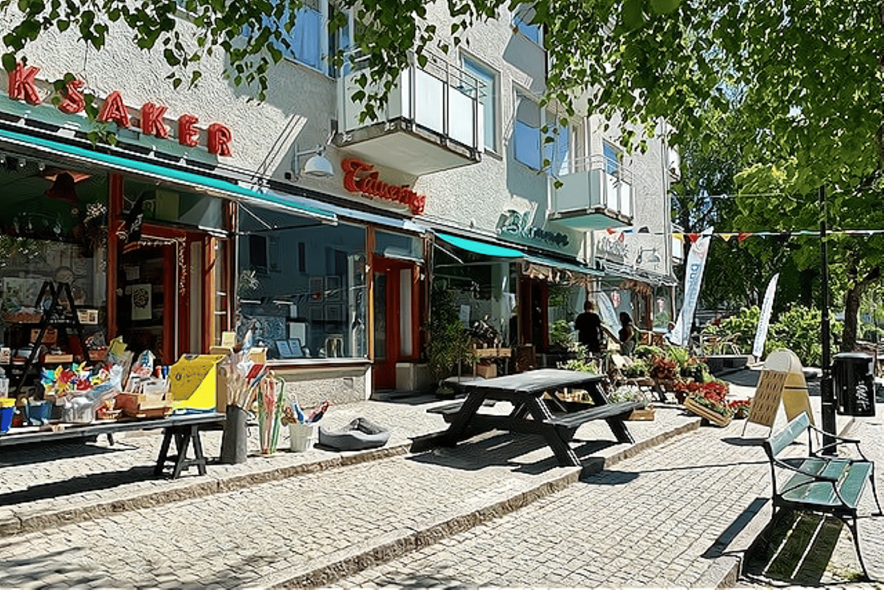 Charmiga Hökarängens centrum