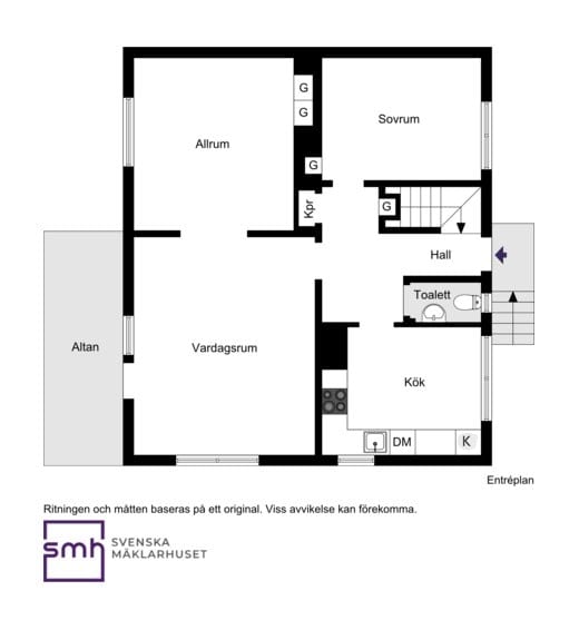 Planritning entreplan tårtv 7