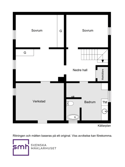 Tårtvägen planritning källare