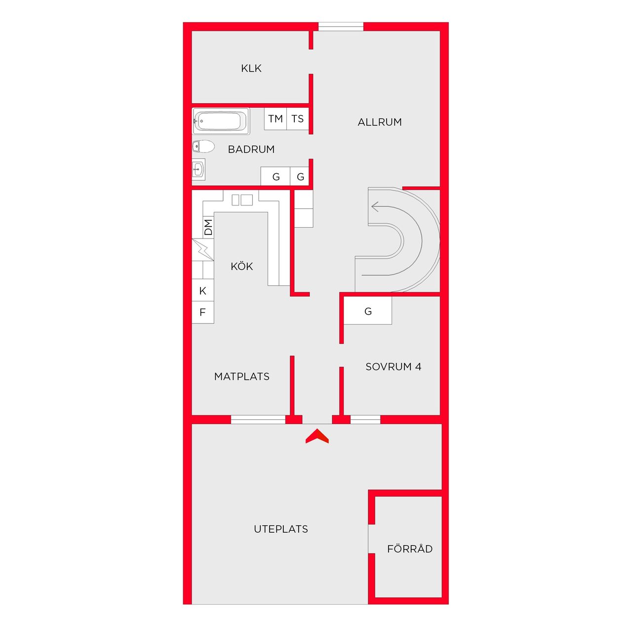 Planlösning entréplan