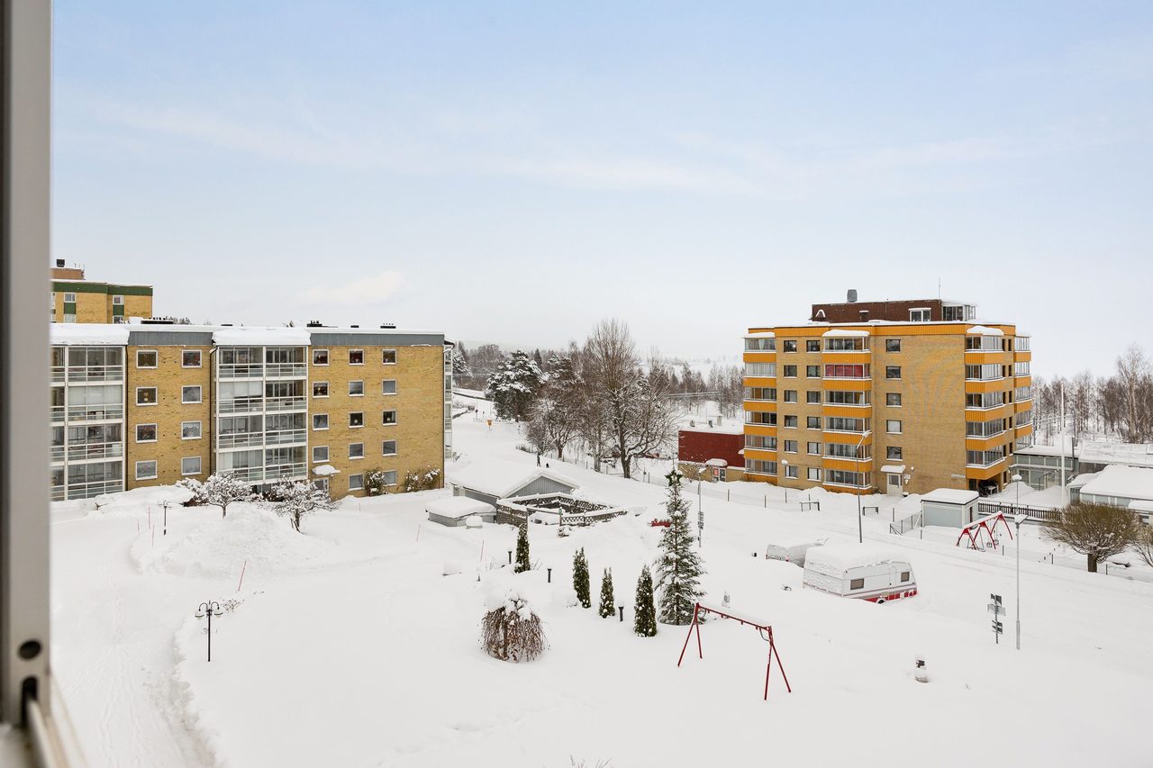 Utsikt mot föreningens innergård